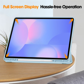 Ốp Lưng Silicon Cho Samsung Galaxy Tab S10 Lite 10.9 "2025 SM-X400 X406B S10 FE Plus S9 S8 S7 FE A8 S6 Lite Da Chống Sốc Bảo Vệ Có Khe Cắm Bút