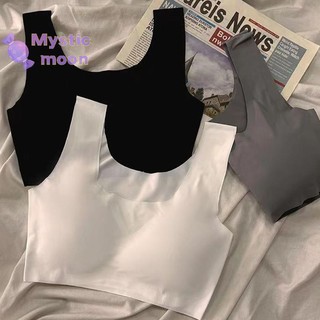 [Mystic] Đồ lót bé gái không có vòng thép treo Áo ngực thể thao Áo ngực học sinh tập hợp Áo Vest nhỏ liền mạch [Mới]