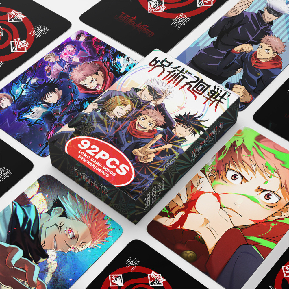92 Chiếc Jujutsu Kaisen Cưa Xích Người Lomo Cards Tokyo Revengers Hunter × Hunter Nhân Vật Hoạt Hình Dán Photocards THE FIRST SLAM DUNK Hình Ảnh Bưu Thiếp YM