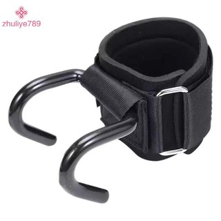 < zhuliye789 > Thể dục Cử tạ Bảo vệ lòng bàn tay Kéo lên Móc cổ tay Thanh ngang Thiết bị thể thao Huấn luyện sức mạnh Móc hỗ trợ tay