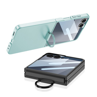 Ốp lưng giữ vòng mỏng mờ Funda hoặc Samsung Galaxy Z Flip 7 360 Glass Screen Cover