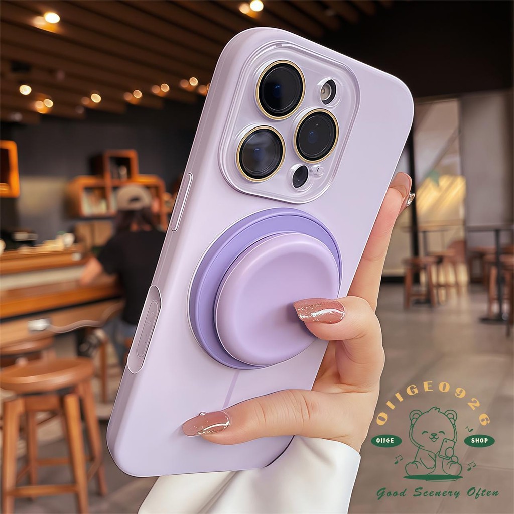 Nút AI Túi khí từ tính lỏng Giá đỡ kẹo Vỏ điện thoại iphone16 Pro Max 15 14 13 vỏ cho vỏ iPhone Vỏ mềm silicon TPU chống sốc