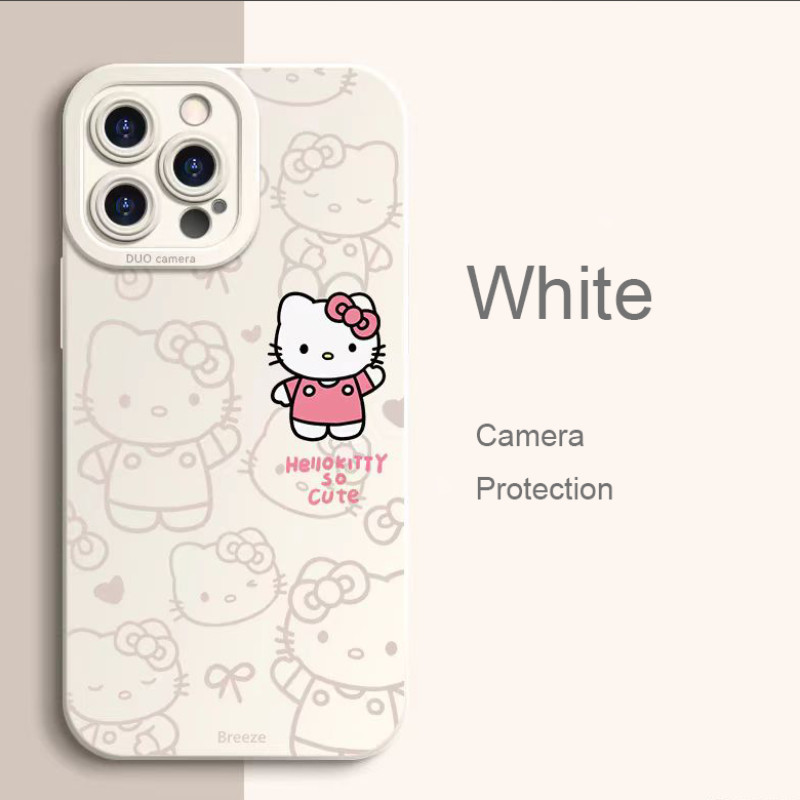 Ốp Điện Thoại Mèo Kitty Hoạt Hình Cho Xiaomi 17 Pro Max 15 Ultra 15S 15T Poco X8 Pro Max F8 F7 Pro Ultra 5G Vỏ Mềm Chống Sốc Dễ Thương Bảo Vệ Camera Ốp Lưng