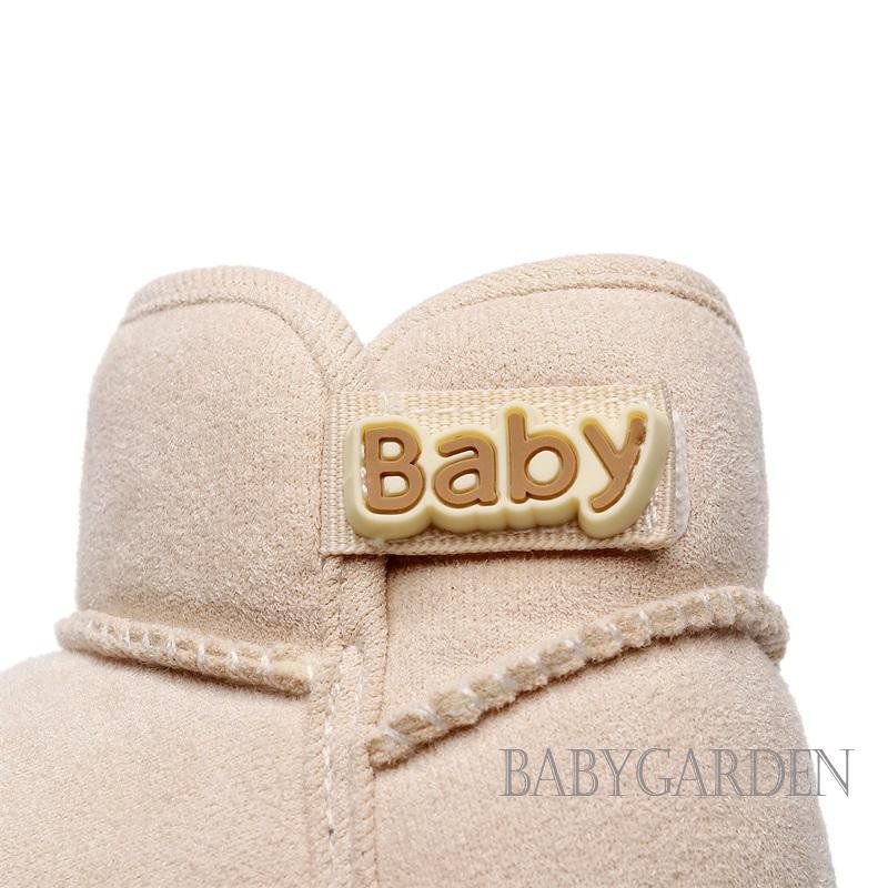/ / -Baby Girls Boys Giày bốt đến mắt cá chân chống trượt Sơ sinh mùa đông tuyết đế ấm áp Giày đi bộ thông thường