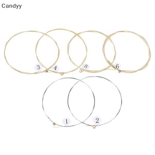 Ndy 1 Bộ 6 Dây Đàn Guitar Thép Mạ Niken Cho Đàn Guitar Acoustic N
