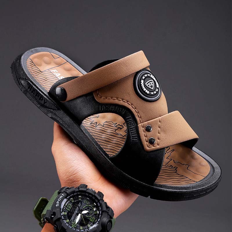 Giày sandal nam kiểu dáng sandal quai ngang sang trọng và bền bỉ