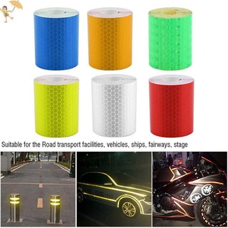 [Gou] 1m * 5cm Xe Tải Phản Quang Tự Dính Băng Cảnh Báo An Toàn Cuộn Phim Miếng Dán VN