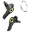 NEWIDEA 1 Cặp Cần Số Gắn Trên, Tốc Độ 3x5 / 6 / 7 Với Cáp Bên Trong MTB Xe Đạp Ngón Tay Cái Sang Số, Đa Năng Trái Phải Ngón Tay Cái Xe Đạp Cần Số Xe Đạp Xe Đạp Đường Bộ