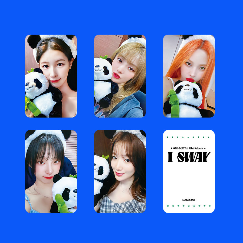 5 Cái / bộ GIDLE I SWAY Lomo Card MAKESTAR LINE FRIENDS KBS Photocards (G) I-DLE YUQI MINNIE SHUA MIYEON SOLO Ảnh Bưu Thiếp Kpop YM