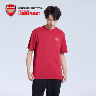 Áo thun ngắn tay dáng rộng cổ tròn cỡ lớn dành cho nam và nữ Arsenal