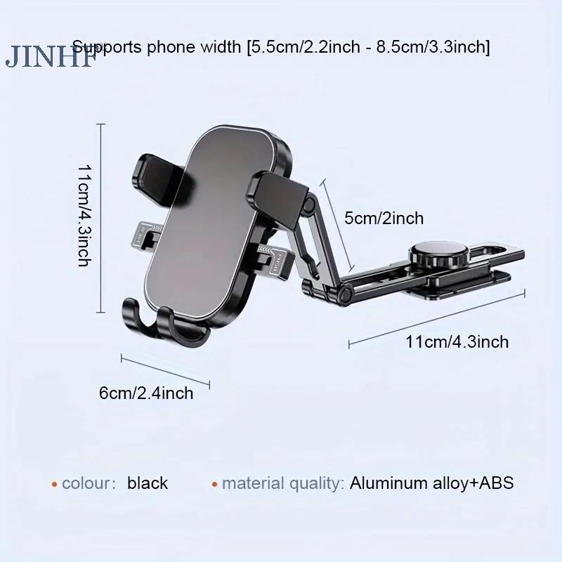Jinhf Giá Đỡ Điện Thoại Ô Tô Có Thể Xoay Được Đa Năng Điều Hướng Đứng Bảng Nhạc Cụ Hỗ Trợ Di Động Cho Xe HOT