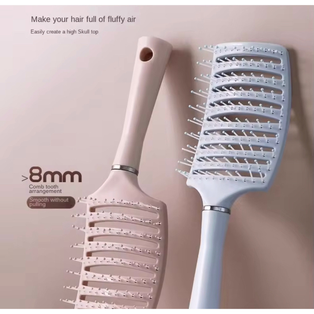 Lược chải tóc/da đầu massage giảm căng thẳng, gỡ rối cho tóc ướt xoăn, tạo kiểu salon