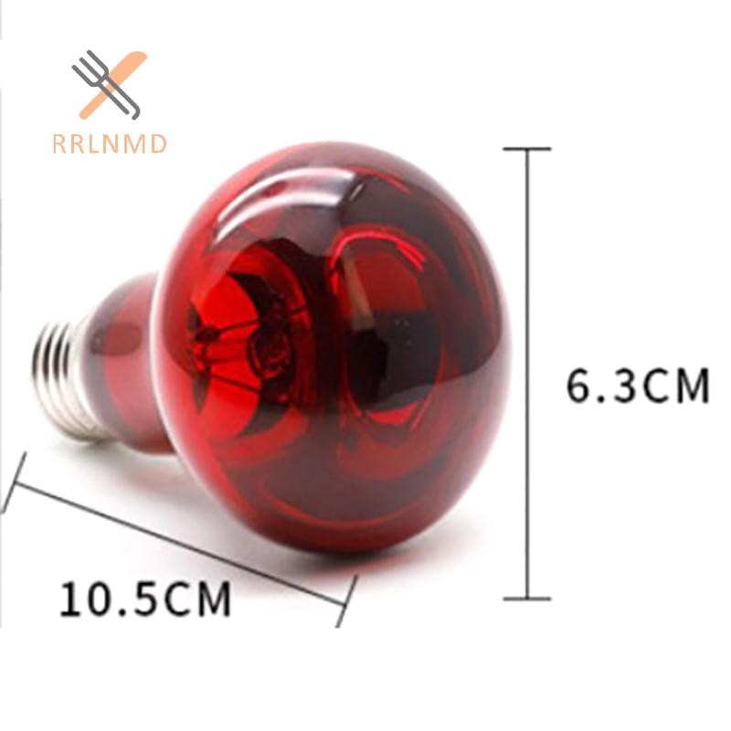 Rrlnmd Pet Red Heag Đèn E27 Đêm Ngày Cho Động Vật lưỡng cư Rắn Đèn Nhiệt Bò Sát Bóng Đèn UV 25W 50W 75W 100W AC220-240V MỚI