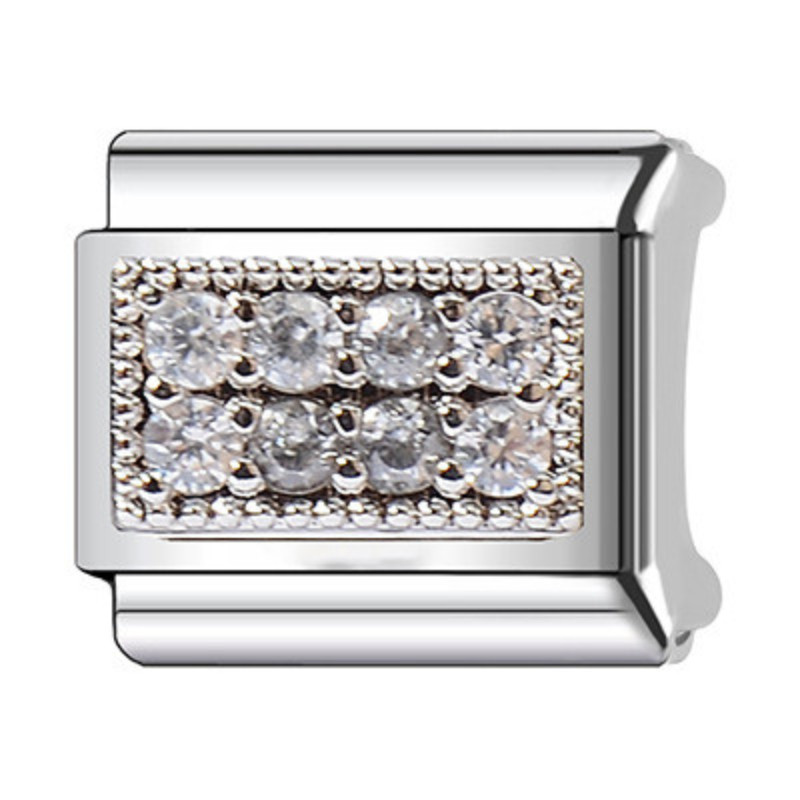 Khối Mới Hoa Kết Hợp Mô Đun Vòng Tay DIY Trang Sức Phong Cách Ý Tinh Tế Và Tinh Tế Thép Không Gỉ Phụ Kiện Đa Năng