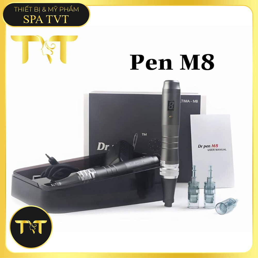 DR.PEN M8 BÚT DERMA ĐIỆN ULTIMA M8 – VI KIM PHI KIM CHUYÊN NGHIỆP, HỖ TRỢ GIẢM SẸO RỖ, MỜ THÂM