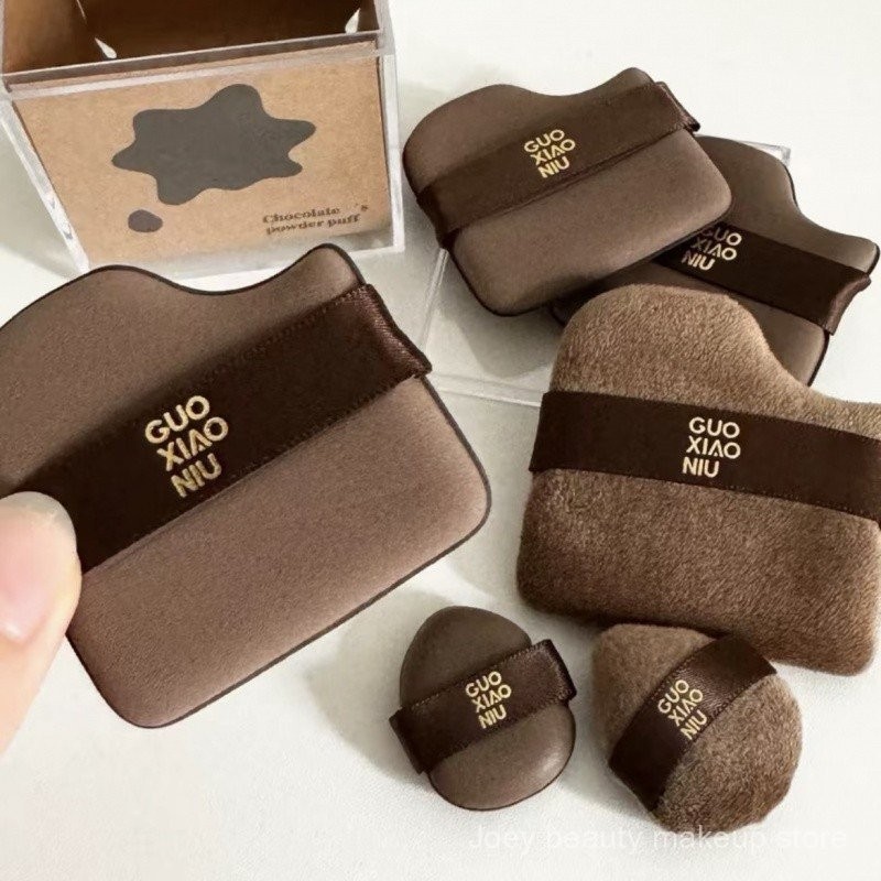GUOXIAONIU Bông trang điểm mini: đệm, phấn, che khuyết điểm, má hồng X82Z