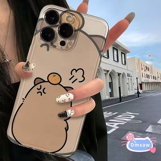 Ốp điện thoại Capybara dễ thương cho OPPO A60 A58 A58X A59 A56 A55 A55s A54 A54s A53 A53s A5s A12 A71 A73 A74 A77 A77s A78 A79 A83 A1 5G 4G Vỏ điện thoại mềm trong suốt Capybara hoạt hình ngộ nghĩnh