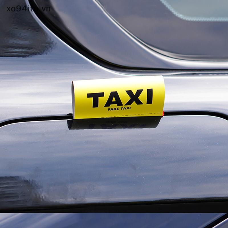 XOITU Giả Taxi Thẻ Dán Xe Hơi Màu Vàng Bên Ngoài Tự Động Decal Quyến Rũ Xe Đạp Xe Máy Chỉnh Cửa Sổ Kính Chắn Gió Trang Trí Xe VN