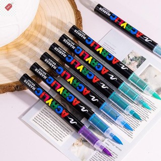Alik Trực Tiếp Chất Lỏng Acrylic Bút Đánh Dấu Bút Sơn Bút Tranh Đá Gốm Glas Gỗ Canvas Làm Vẽ Graffiti Màu Bút VN