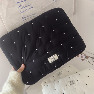 Túi đựng máy tính bảng Hàn Quốc Túi lót thêu chấm bi INS Style 37 / 43 / 50cm Túi đựng máy tính xách tay