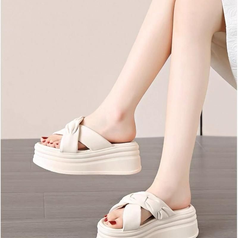 DÉP BM QUAI XOẮN CHỮ X 6p, dép nữ, dép đi du lịch, dép đi chơi, dép cao.dd rr.ffnnBB VVXX