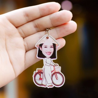 Móc Khóa Chibi Mica - In Theo Yêu Cầu, Thiết Kế Xinh Yêu