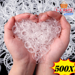 [3-5 Ngày Đến] -Đầm Cao Su Dùng Một Lần Cho Bé Gái - Dây Buộc Tóc Co Giãn Trong Suốt - Dây Buộc Đuôi Ngựa Cho Trẻ Em - Băng Đô Phụ Kiện Tóc Trẻ Em