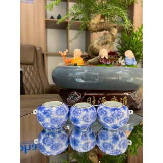 Cóng Bách Hoa xanh, cóng chim chào mào cao cấp, bộ 3 cóng đã gắn tai