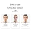 FAVORITEGOODS Chin Up, Máy tập hàm nâng cơ mặt V-Line, Dây đeo cằm hình chữ V có thể tái sử dụng cho phụ nữ ngủ