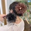 ESSENCEH Vuốt Tóc, Mũ Hoa Mẫu Đơn Kẹp Kẹp, Tua Rua Thanh Lịch Nhựa Cua Kẹp Tóc Nữ