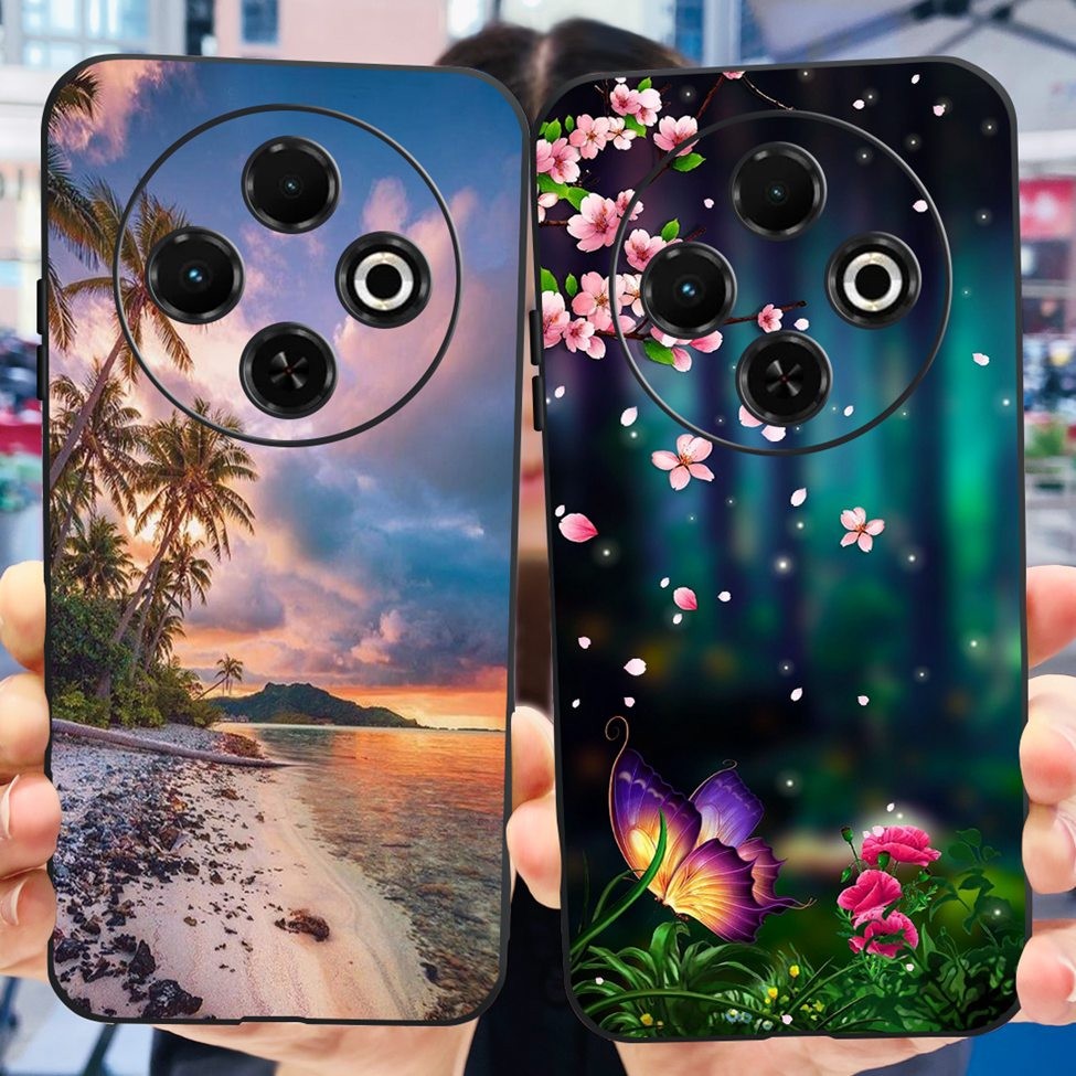 Vỏ Tecno Spark 30C k15 k15n Sang Trọng Dễ Thương Ngộ nghĩnh Mát Silicon Thẩm Mỹ Vỏ Điện Thoại Spark 30C Tecno kl5 kl5n Ốp Lưng