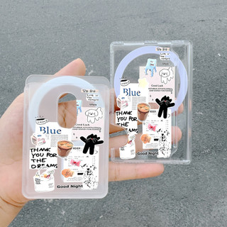 Cặp Đôi Phong Cách Ví Trong Suốt Cho iPhone 16 15 14 13 12 16Pro Max Plus Nhựa Phong Cách Thẻ Điện Thoại Ví Cho Ốp Lưng Bỏ Túi