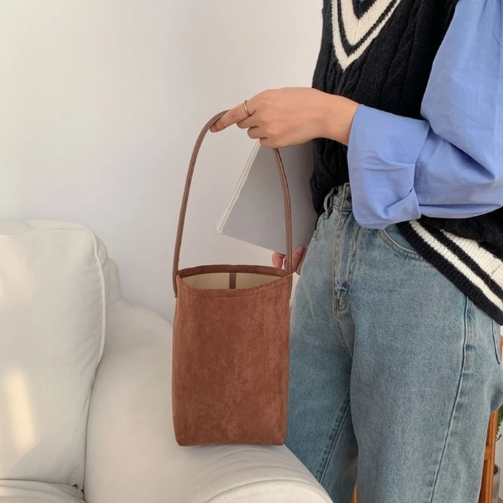 Women's Korean-Style Bucket Bag – for Work – 6