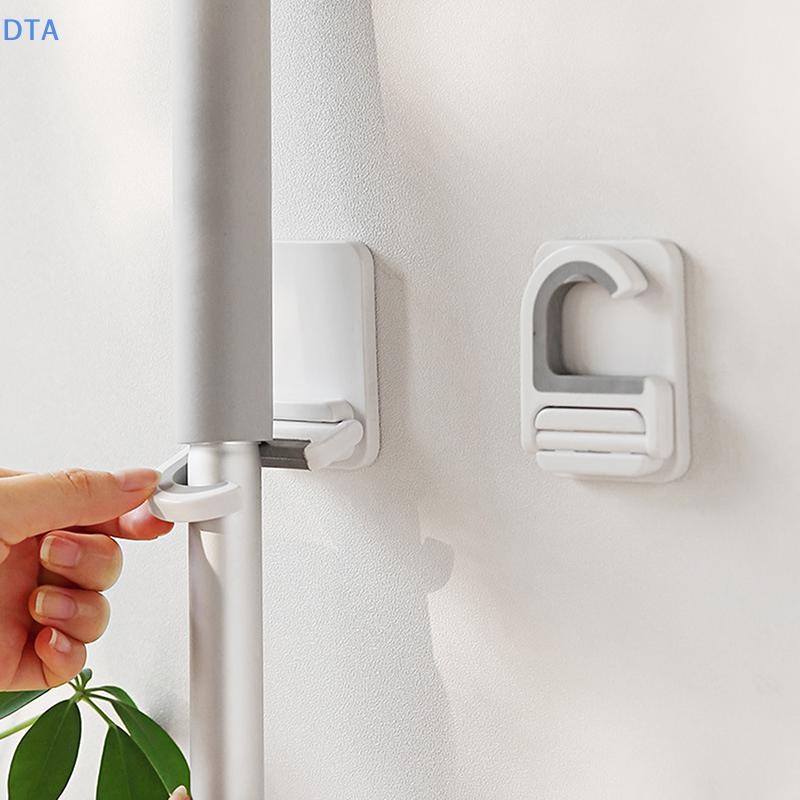 DTA Treo Tường Cây Lau Nhà Kẹp Giá Đỡ Bàn Chải Tự Dính Cây Lau Nhà Móc Treo Giá Tổ Chức Nhà Bếp Phòng Tắm Lưu Trữ Móc Đa Năng PO