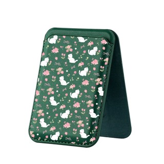 Ví họa tiết hoa dại màu đỏ cho iPhone 16 15 14 13 12 pro Max 16Plus Giá đỡ điện thoại thẻ cho vỏ bỏ túi