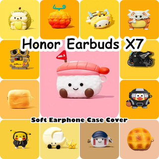 [imamura] Dành cho tai nghe Honor Earbuds X7 Vỏ silicon mềm hoạt hình Vỏ tai nghe đơn giản NO.3