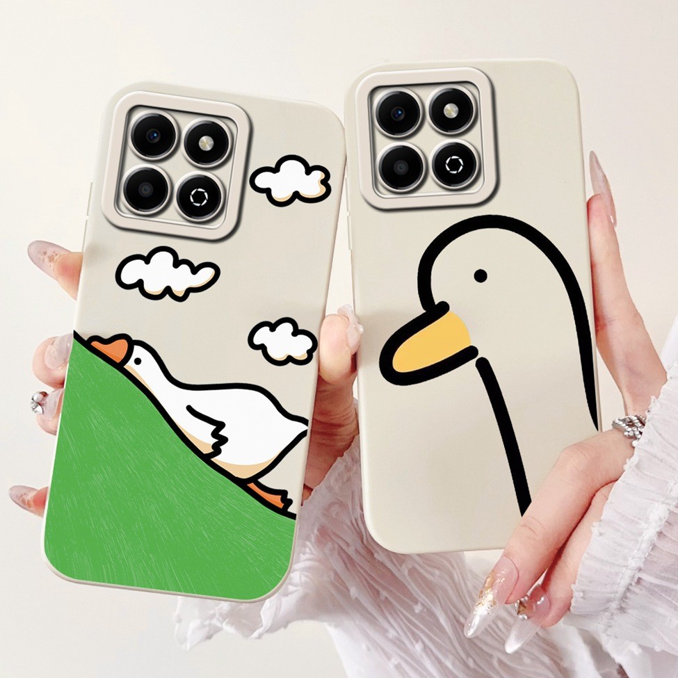 Honor X6b Ốp Lưng Gấu Trúc Dễ Thương Hoa Mèo Thẩm Mỹ Thời Trang Sang Trọng Ốp lưng Honor X6b JDY-LX1 JDY-LX2 Ốp Lưng Silicon