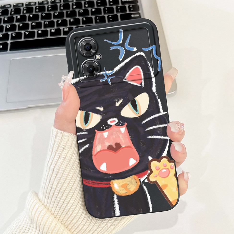 Ốp Lưng Redmi Note 11R Thời Trang Mèo Dễ Thương Thẩm Mỹ Hoa Silicon Mát Ốp Lưng Redmi Note11R Ốp lưng Chống Sốc