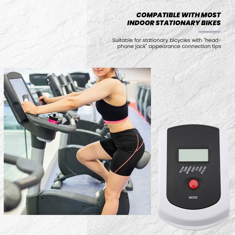 💖Đồng hồ đo tốc độ theo dõi nhịp tim cho xe đạp văn phòng phẩm, xe đạp từ tính