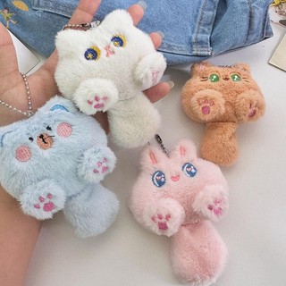 [GOU] Hoạt Hình Dễ Thương Sang Trọng Búp Bê Móc Khóa Lông Tơ Mềm Nhồi Bông Ba Lô Túi Mặt Dây Chuyền Móc Khóa Quà Tặng Cho Trẻ Em Bạn Gái VN
