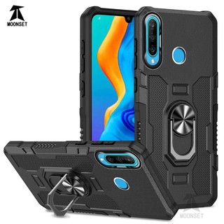 Dành Cho Huawei P30 Lite Ốp điện thoại PC Cứng Lưng Mềm TPU Edge Bảo Vệ Camera Vòng Giá Đỡ Chân Đế Chống Sốc Mỏng Bao Da