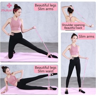 < zhuliye789 > Dây kháng lực có bọt thể thao tại nhà Phụ kiện tập thể dục Yoga Dây kéo cao su Thiết bị tập thể dục và tập thể dục dành cho nữ