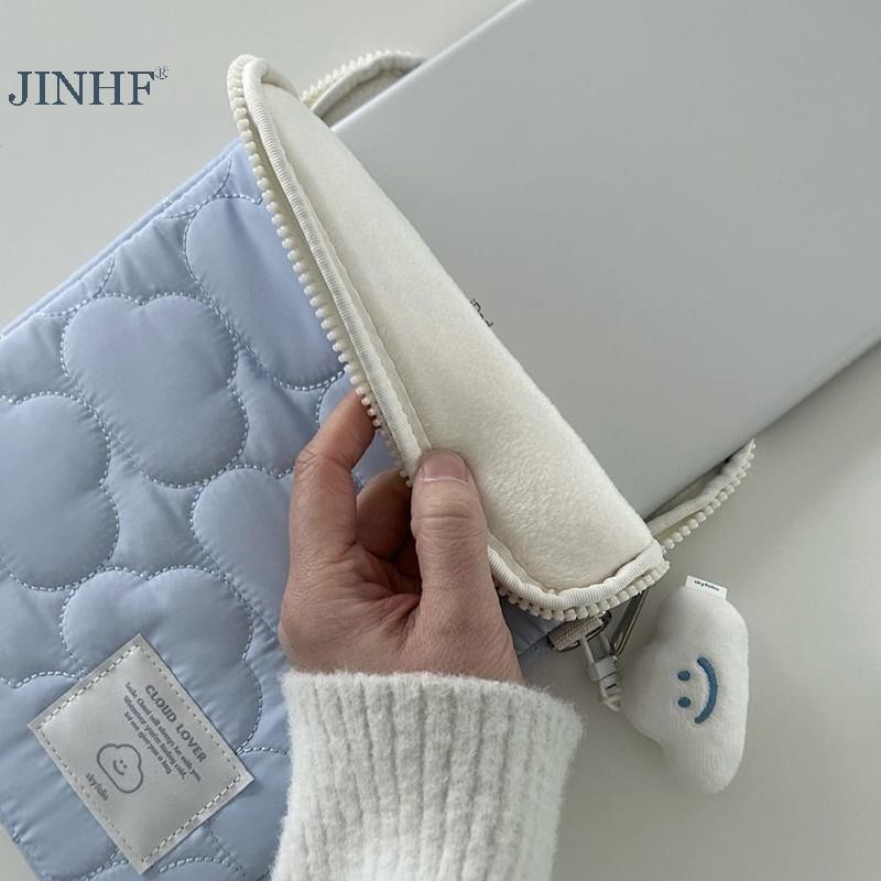 Jinhf Đám Mây Dễ Thương Túi Laptop Chống Sốc Túi Máy Tính Bảng Bảo Vệ Túi Laptop Nữ HOT