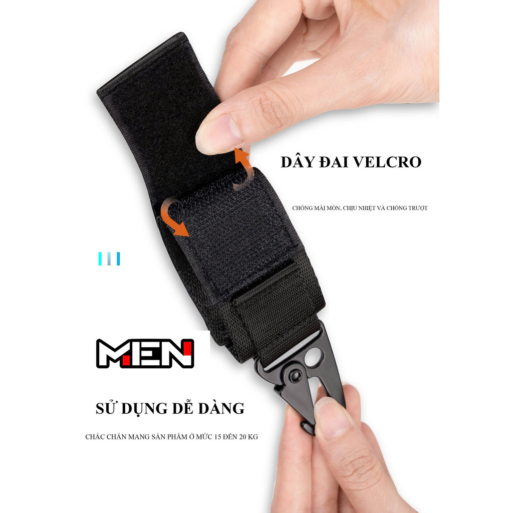 Dây hợp kim móc khoá đa chức năng treo xe nhiều màu sắc Men MK01 [SIÊU SALE TO]