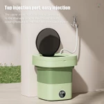 Máy giặt Mini cầm tay 8L có tia cực tím Máy sấy quay có thể gập lại có giỏ thoát nước Vòi thoát nước cho nhà ở du lịch — ảnh 2