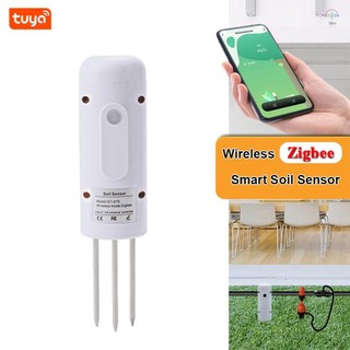 Máy đo độ ẩm, nhiệt độ đất không dây Tuya Zigbee IP67 chống nước cho trồng vườn