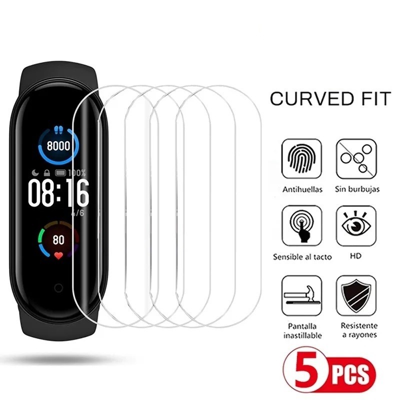 Hydrogel Phim Cho Xiaomi Mi Band 10 9 7 Pro 6 5 4 3 Mi 8 Active Full Cover Mềm Bảo Vệ Màn Hình Phụ Kiện Đồng Hồ Thông Minh Không Kính