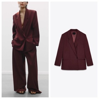 Áo Blazer dài tay dáng rộng Zara Spring Ve áo mùa xuân2010719 2010729 2010738