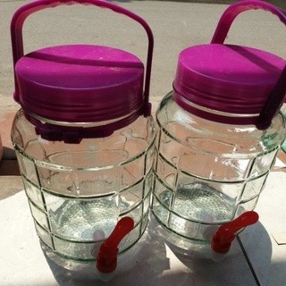 Bình Ngâm Rượu Thủy Tinh 3 Lít, 5 Lít, 8 Lít, 10 Lít Quai Xách có cả loại vòi