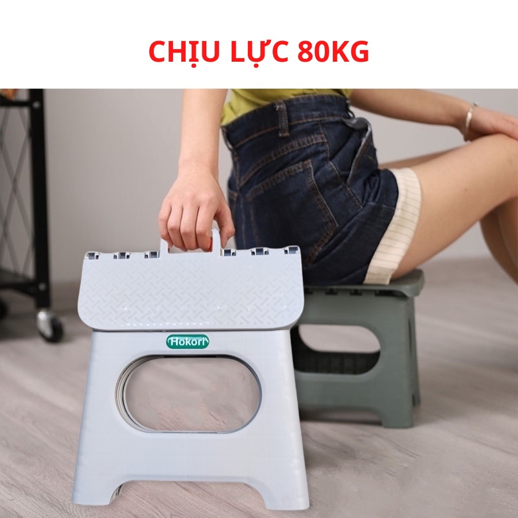 Ghế Gấp Gọn Hokori Nhựa Việt Nhật Mẫu Mới Tiết Kiệm Không Gian